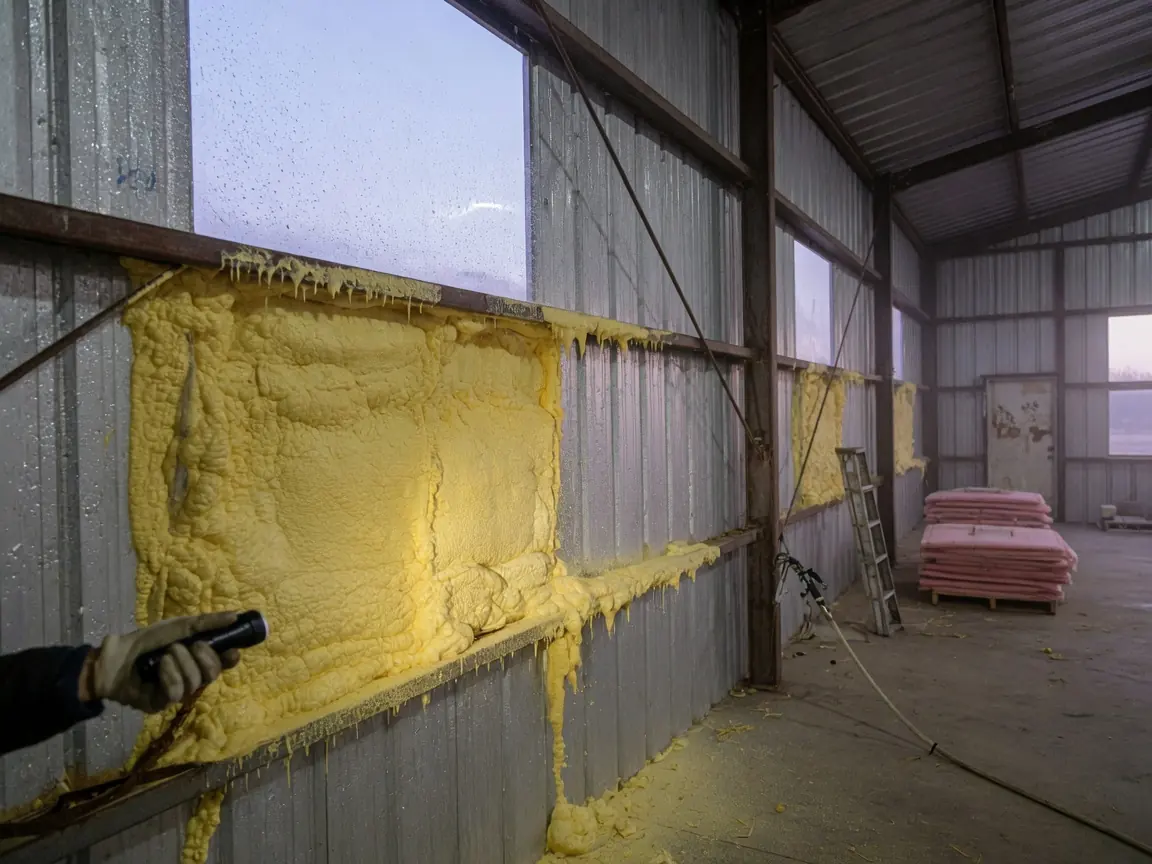 Can Spray Foam Help Prevent Condensation in Metal Buildings?